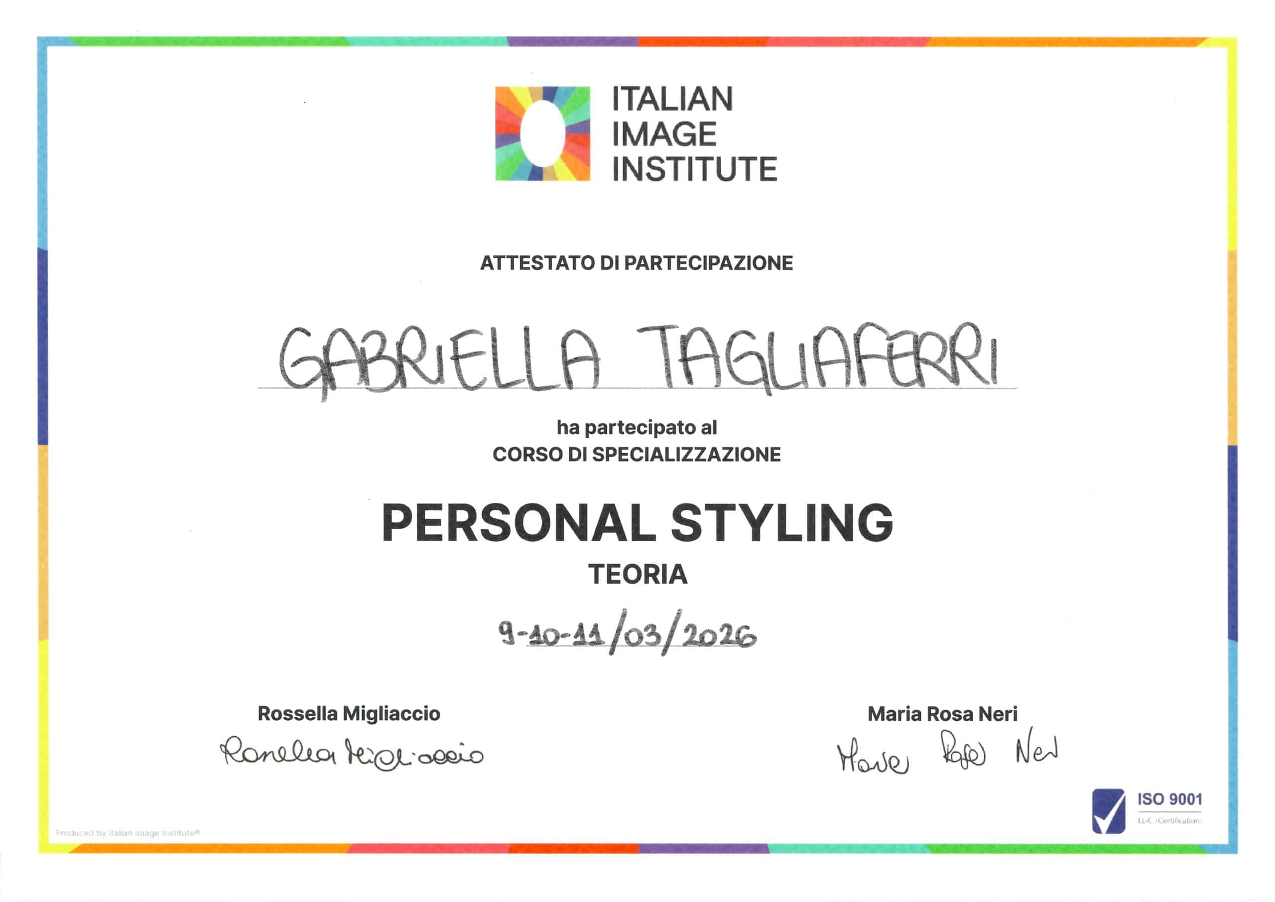 Personal Styling - Italian Image Institute